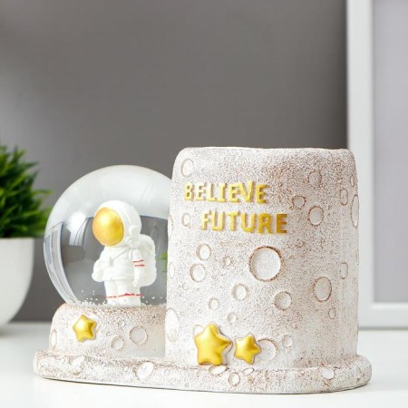 Souvenir Polystone Water Ball Light/For MELLS "Astronaut" D = 8 cm Mix 11.4x16.8x9 cm-6