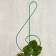 Trellis, 47 × 11 × 0.3 cm, metal, green, "violin key"