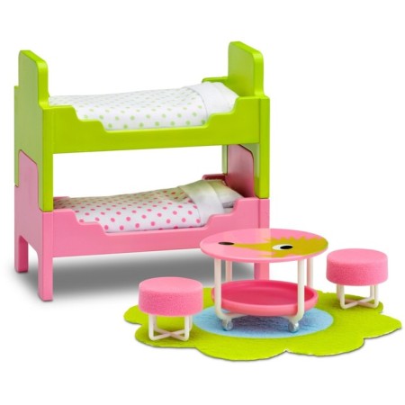 Furniture for the puppet house Smoland "Children's", with two beds