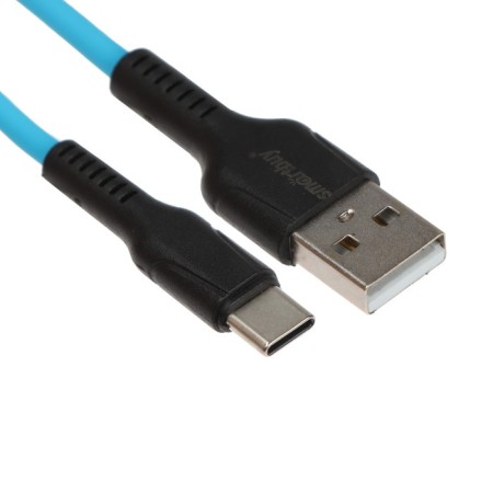 Cable Smartbuy S21, Type -C - USB, 3 A, 1 m, charging + data transfer, blue