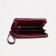 Women's wallet on a zipper, with a pen, burgundy color