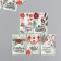 Cardboard "New Year" set 10 pcs (5 types) 4x6 cm