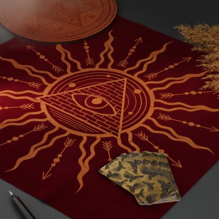 Ground for fortune -telling velvet "All -Seeing Eye", 50x50 cm, 16+-2