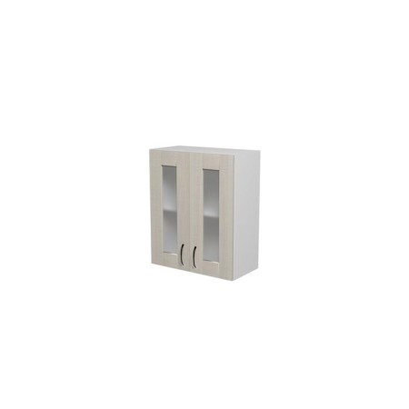 Cabinet Larisa 600x300x720 2 doors with white glass/latte
