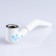 Gzhel tobacco smoking pipe, classic, 6 x 1.5 cm
