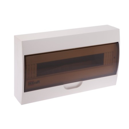 SE DEKRAFT shield ShRN-P-18, 18 modules, hinged, IP41, white, 31012DEK