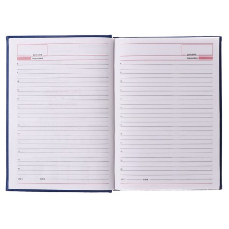 Deliciper of Leduced A5, 160 Vivevella sheets, artificial leather cover, blue-9