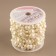 Pearls on threads, flat, 12 mm, 9 ± 1 m, milk color