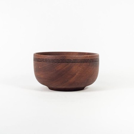 Wooden plate MAGISTRO, 650 ml, deep, chocolate color, cedar-1