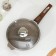 Granite pan, d = 22 cm, removable handle, glass cover, anti -stick coating, brown color