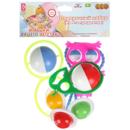 Set of rattles "Summer Dream", 4pcs, Color Mix, Aelita-16