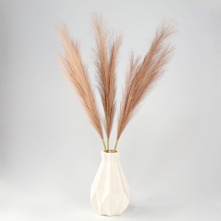 Pampas artificial grass, height 70 cm, 6 brushes, brown color