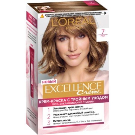 Hair Cream L’Oreal Excellence Creme, tone 7 blond