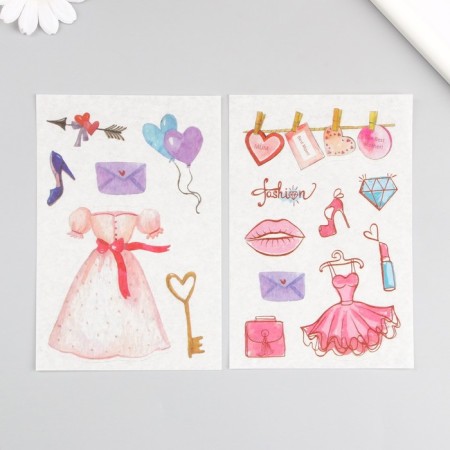 Stick Paper "Festive attributes" set of 6 sheets 18.6x10 cm-1