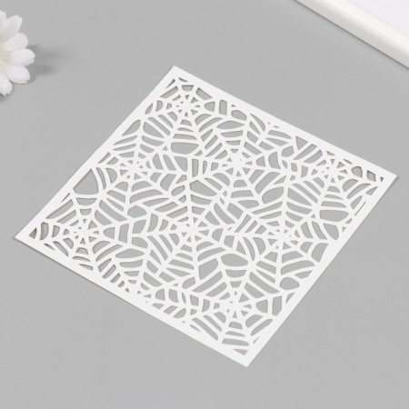 Plastic stencil "Web" 15x15 cm-1
