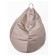 Mear-bag “Pear” is small, diameter 70 cm, height 90 cm, beige color, velor