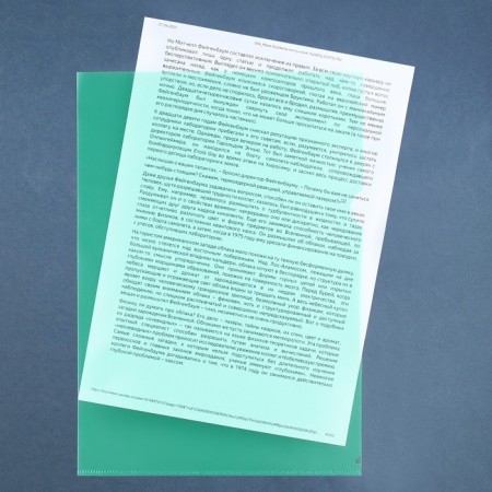 A set of A4, 100 μm folders, calligrata profitable, transparent, 5 pieces, mix-6