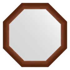 Mirror in the baguette frame, walnut 65 mm, 67x67 cm