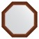 Mirror in the baguette frame, walnut 65 mm, 67x67 cm