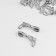 Automatic lock for lightning "Spiral", No. 3, decorative, 10 pcs, Nickel color