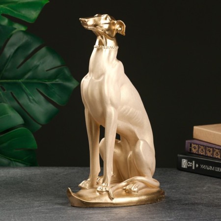Figure "Dog Lord" ivory, 35x25x15cm-1