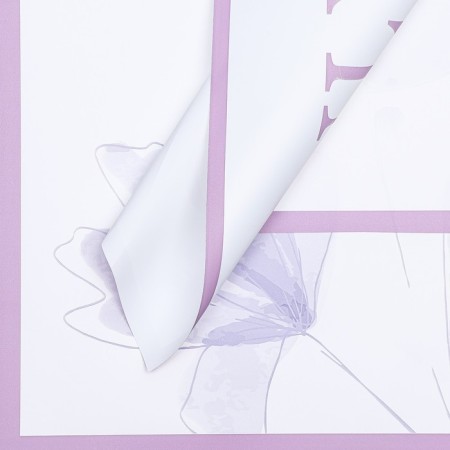 Film for flowers matte, "Flowers for you", 58x58cm, lilac