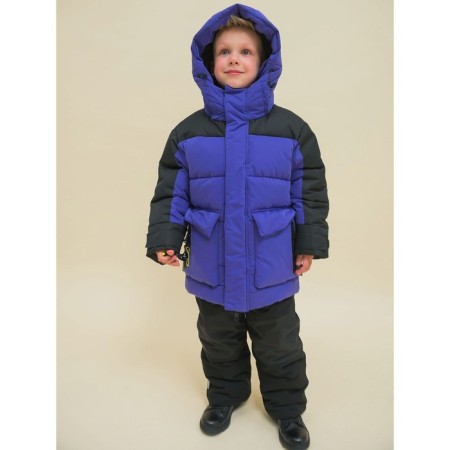 Jacket for boys, height 128 cm, purple color-16