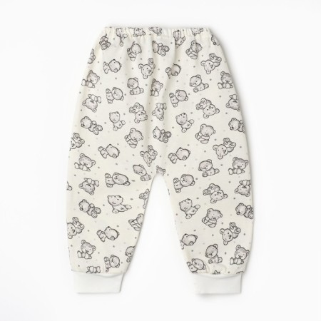 Pants children, gray/bears, height 68 cm-2