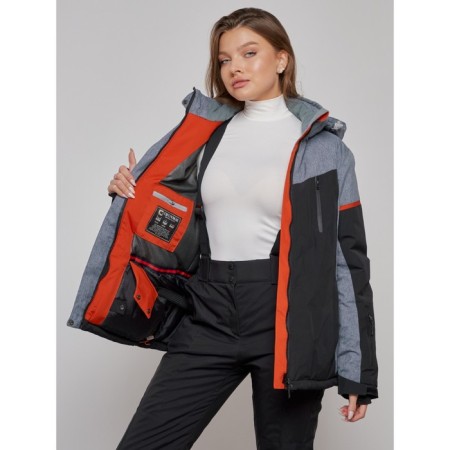 Ski jacket women's, size 54, black color-13