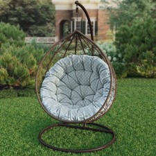Hindi pillow for swing, diameter 115 cm, turquoise color