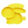 Silicone children's plate "Bunny" with sections, color mix