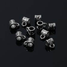 Kulon holder 1 × 0.6 × 0.7 cm, (set 10 pcs.), Silver color