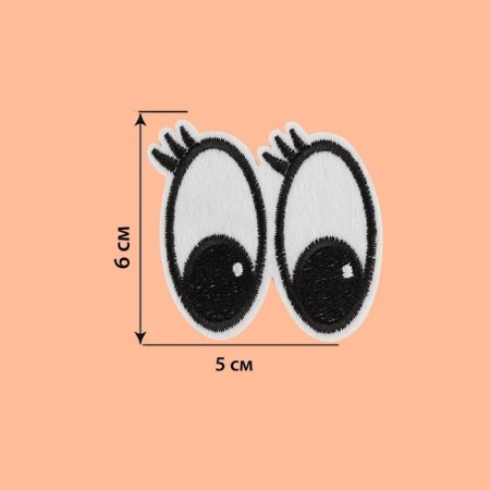 Thermal appliance "Eyes with eyelashes", 6 × 5 cm, white color-1