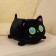 Soft toy "cat", 23 cm, black color