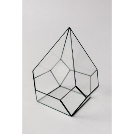 Florarium "Sky", black seams-5