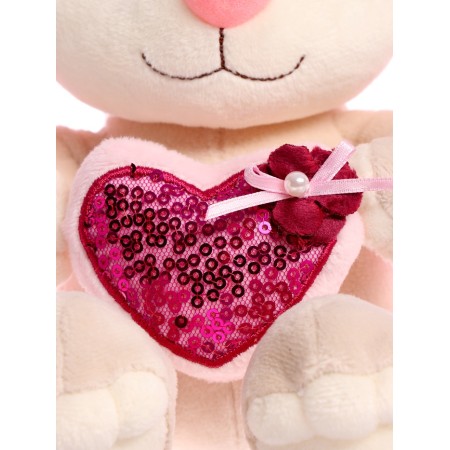 Soft toy "Bunny with a pink heart", 20 cm JL-MRT-08202301-20-2