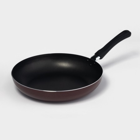 The “Expert” pan, d = 28 cm, anti -stick coating, burgundy color