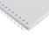 Notepad A6, 80 sheets of a cage, on the crest of Velvet white, plastic cover, micropercitual for separation