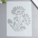 Stencil plastic "bush of daisies" 29.7x21 cm