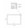 Mirror Uperwood Tanos, 120x80 cm, LED backlight, sensory switch, anti -recovery