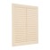Ventilation grate "Space" L194sk, 194x194 mm, with a grid, ineffective, ivory