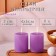 Candle cylinder aromatic "orchid" set 4x6 cm, 2 pcs