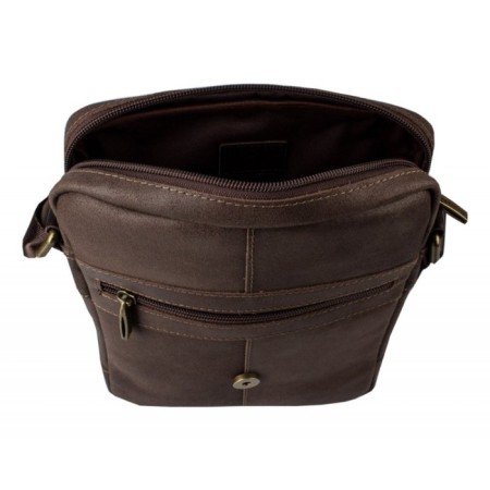 Male bag with lightning, brown color-2