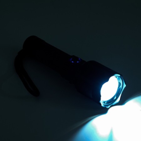 Manual lamp 1500 lm, 3000 mAh, p50, 3 modes, charge indicator, sensor, zoom, type-s-4