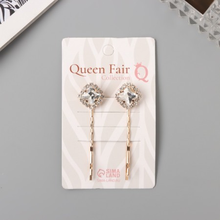 Invisibility for hair "Morven" (set 2 pcs) tenderness, 5 cm, gold-2