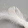 Fluffs on the clothespin set 2 pcs "Doves with sparkles and a long tail" White 5x6x15 cm
