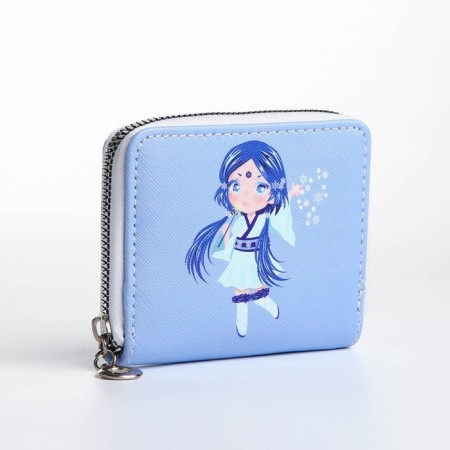 Lightning wallet, card for cards, for coins, blue color-1