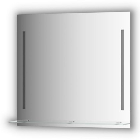 Mirror with a shelf 80 cm, with 2 built-in LED-lights 11 W, 80x75 cm, EvoForm