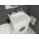 Sink My Space Breez 55 5033600, above the washing machine, with brackets, siphon, white