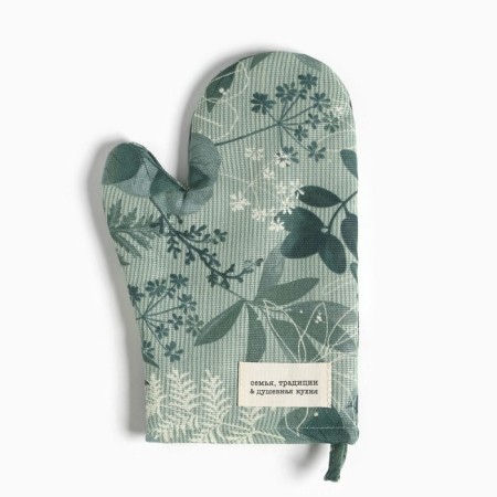 Lesnaya cool kitchen set: mittens 20x28 cm, take 19x19 cm, 50% cotton, 50% p/e-1